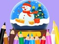 Permainan Buku Mewarna: Bola Kristal Krismas  talian