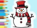 Permainan Buku Mewarna: Keluarga Snowman  talian