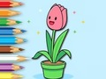 Permainan Buku Mewarna: Sekumpulan Tulip  talian