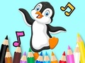 Permainan Buku Mewarna: Penguin Menari  talian