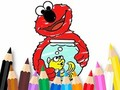 Permainan Buku Mewarna: Elmo Kawan Baru  talian