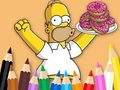 Permainan Buku Mewarna: Simpson Donut  talian