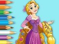 Permainan Buku Mewarna: Puteri Rapunzel  talian