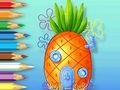Permainan Buku Mewarna: Pineapple-House  talian