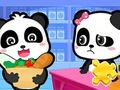 Permainan Jigsaw Puzzle: Pasaraya Baby Panda  talian