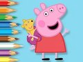 Permainan Buku Mewarna: Peppa Dengan Beruang Mainan  talian