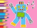 Permainan Buku Mewarna: Robot Dancing  talian