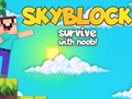 Permainan Skyblock Bertahan Dengan Noob!  talian