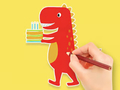 Permainan Buku Mewarna: Hari Lahir Dinosaur  talian
