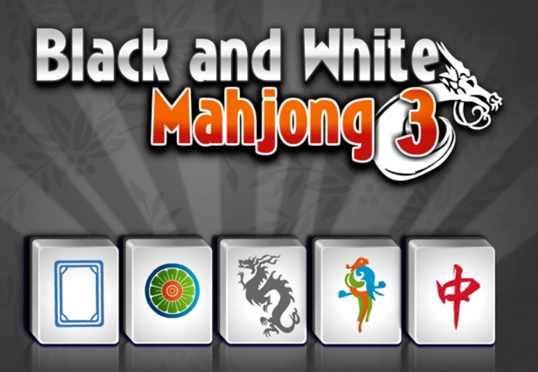 Permainan Mahjong Hitam dan Putih 3  talian