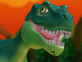 Permainan Larian Dino: Lava  talian