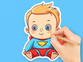 Permainan Buku Mewarna: Bayi Super Comel  talian