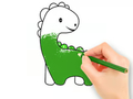 Permainan Buku Mewarna: Lovely Baby Dinosaur  talian