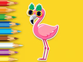 Permainan Buku Mewarna: Flamingo  talian