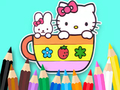 Permainan Buku Mewarna: Kitty Cup  talian