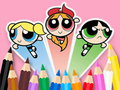 Permainan Buku Mewarna: The Powerpuff Girls  talian