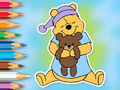 Permainan Buku Mewarna: Winnie Dengan Beruang Mainan  talian