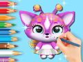 Permainan Buku Mewarna: Fluvsies Comel  talian
