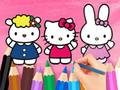 Permainan Buku Mewarna: Hello Kitty Bersama Rakan  talian