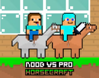 Permainan Noob lwn Pro HorseCraft  talian