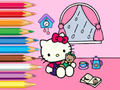 Permainan Buku Mewarna: Hello Kitty Rainy Day  talian