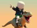 Permainan Stickman. Arena Dinosaur  talian