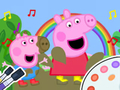 Permainan Buku Mewarna: Peppa Pig Muddy Funny  talian