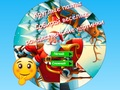 Permainan Teka-teki jigsaw bulat Kumpul gambar Krismas yang lucu  talian