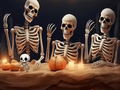 Permainan Melarikan Diri Koloni Rangka Halloween  talian