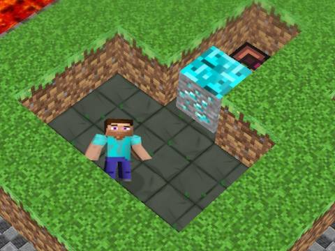 Permainan MineBlocks 3D Maze talian