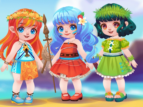 Permainan Toddie Comel Polinesia  talian