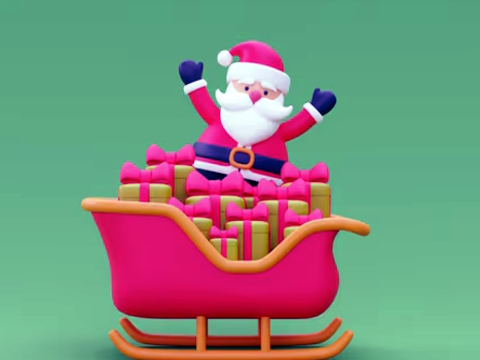Permainan Krismas Sledge Rider 3D  talian
