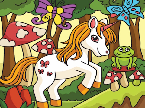 Permainan Unicorn Cari Perbezaan  talian