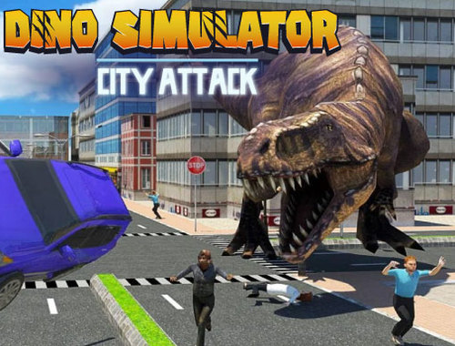 Permainan Dino Simulator Serangan Bandar  talian