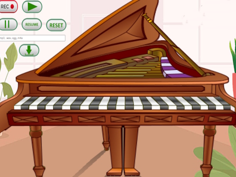 Permainan Simulator piano dalam talian  talian