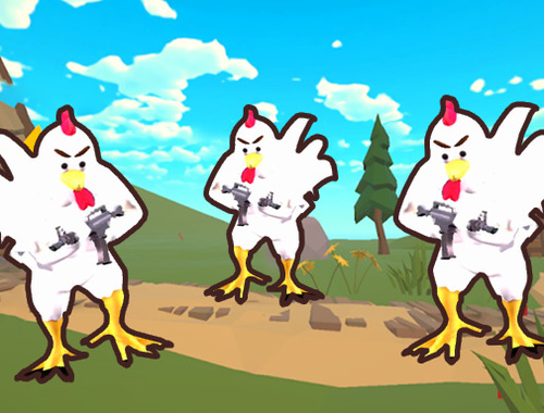 Permainan Penembak ayam io  talian