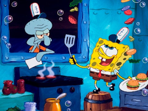 Permainan SpongeBob Cari Perbezaan  talian
