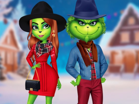 Permainan Berdandan Percutian Pasangan Grinch  talian
