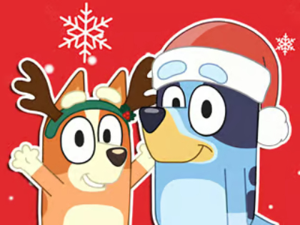 Permainan Jigsaw Puzzle: Hadiah Krismas Biru  talian