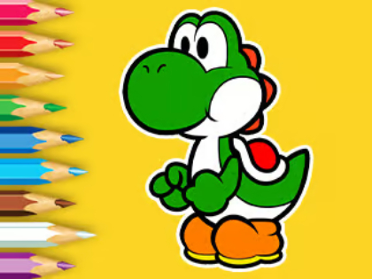 Permainan Buku Mewarna: Hari Memancing Yoshi  talian