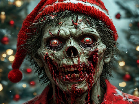 Permainan Jigsaw Krismas Zombie  talian