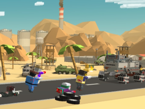 Permainan Zombie Derby Pixel Survival talian