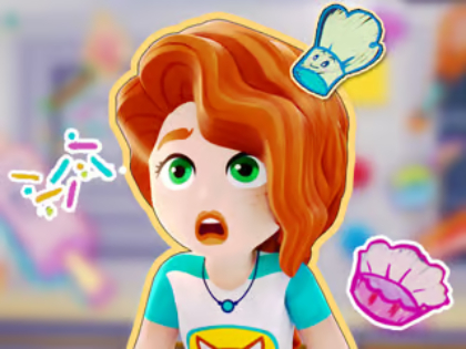 Permainan Jigsaw Puzzle: LEGO Friends Kitchen Пазл: Лего кухня с друзьями  talian