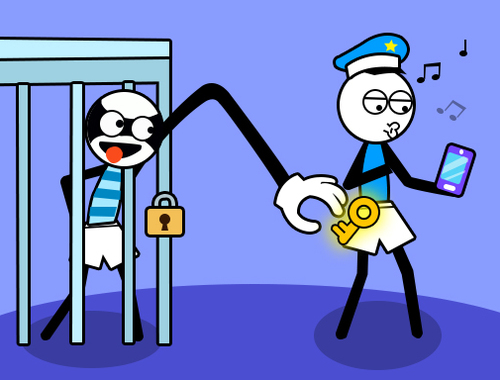Permainan Teka -teki pencuri troll stickman talian
