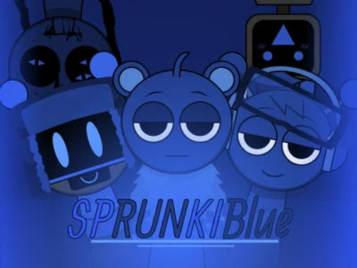 Permainan Mod Biru Sprunki  talian