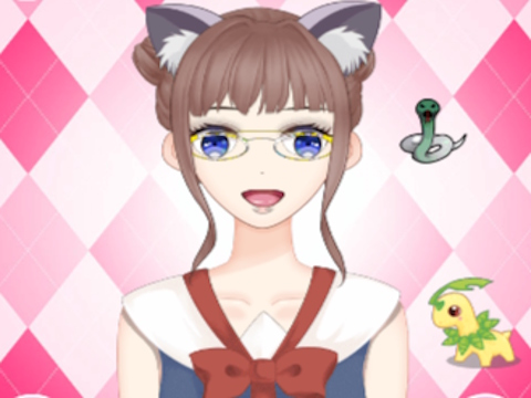 Permainan Gadis Anime Comel Berdandan  talian