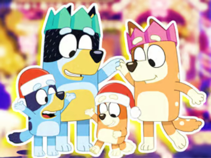 Permainan Teka -teki Jigsaw: Bluey Family Xmas Eve talian
