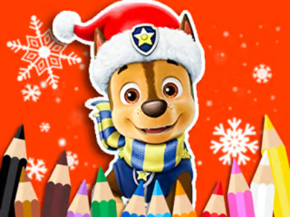Permainan Buku Pewarna: Paw Patrol Krismas  talian