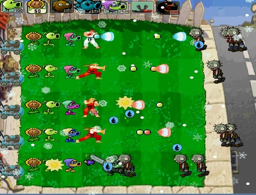 Permainan Street Fighter Vs Zombi  talian