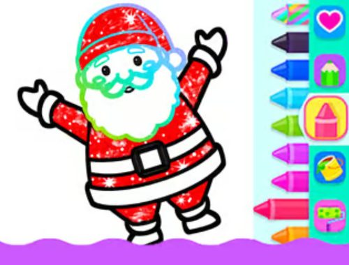 Permainan Lukisan kanak -kanak: Krismas  talian